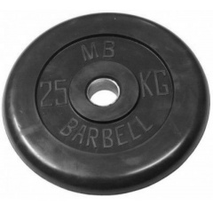 MB Barbell 25 кг металлическая втулка из каталога дисков для штанги с посадочным диаметром 30 мм.  в Краснодаре по цене 10390 ₽