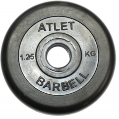 MB Barbell ATLET 1.25 кг из каталога дисков для штанги с посадочным диаметром 26 мм.  в Краснодаре по цене 1020 ₽