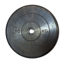 MB Barbell ATLET 15 кг из каталога дисков для штанги с посадочным диаметром 26 мм.  в Краснодаре по цене 5350 ₽