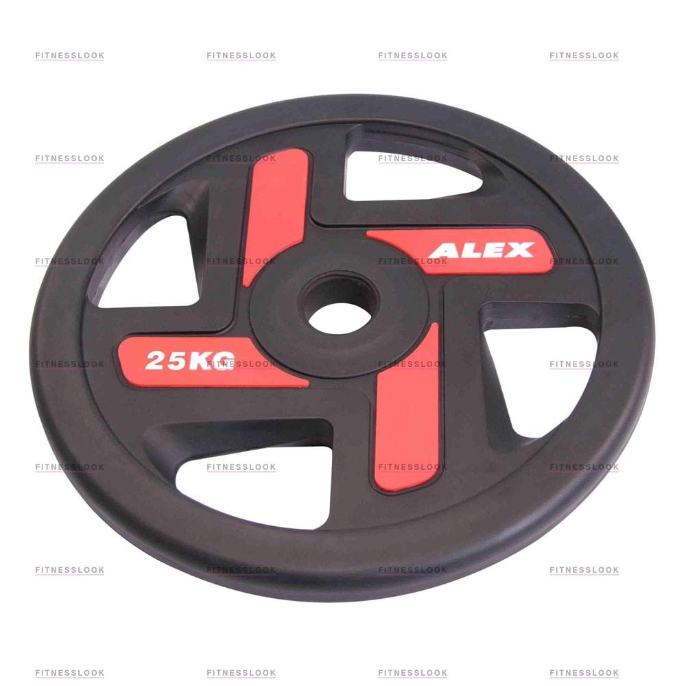 Alex полиуретановый 50 мм - 25 кг в Краснодаре по цене 14420 ₽ в категории диски (блины) для штанг и гантелей Aerofit