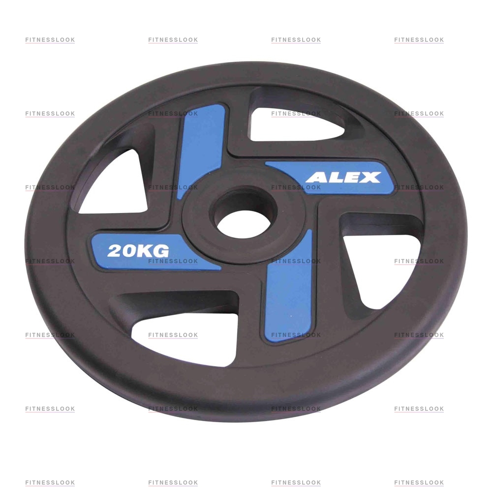 Alex полиуретановый 50 мм - 20 кг в Краснодаре по цене 12903 ₽ в категории диски (блины) для штанг и гантелей Aerofit