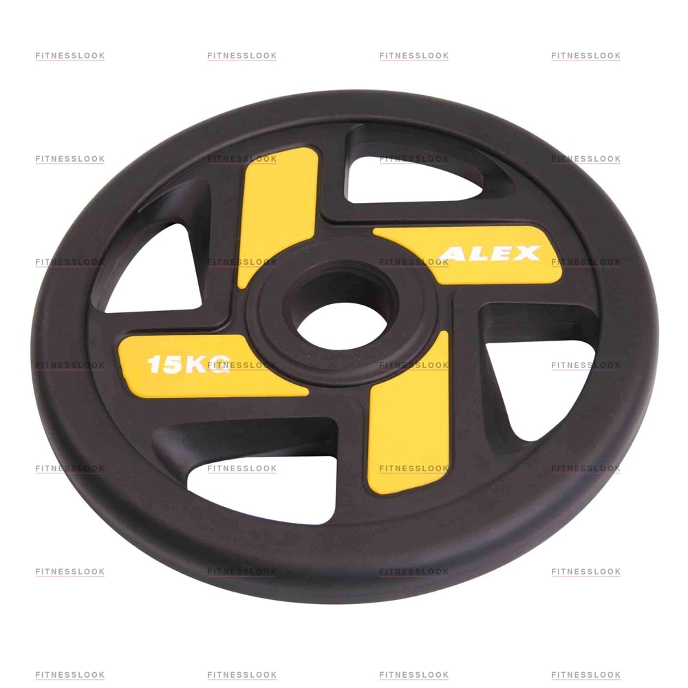 Alex полиуретановый 50 мм - 10 кг в Краснодаре по цене 7107 ₽ в категории диски (блины) для штанг и гантелей Aerofit