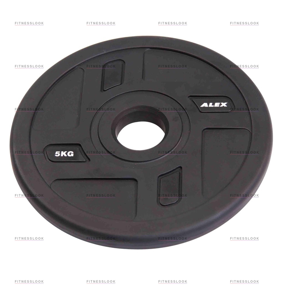 Alex полиуретановый 50 мм - 5  кг в Краснодаре по цене 3933 ₽ в категории диски (блины) для штанг и гантелей Aerofit
