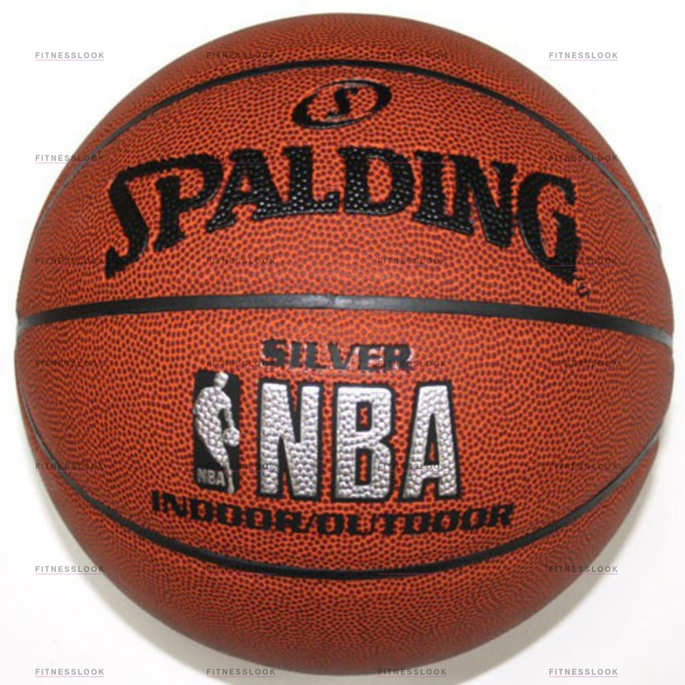 Spalding NBA SILVER indoor / outdoor из каталога баскетбольных мячей в Краснодаре по цене 3490 ₽