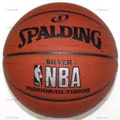 NBA SILVER indoor / outdoor в Краснодаре по цене 3490 ₽ в категории баскетбольные мячи Spalding