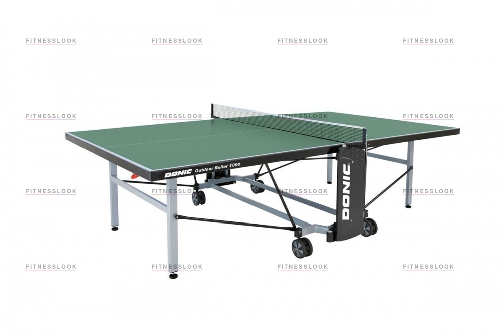 Donic Outdoor Roller 1000 - зеленый из каталога влагостойких теннисных столов в Краснодаре по цене 139990 ₽