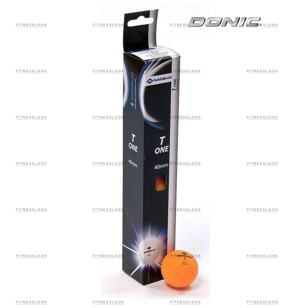 Donic T-One - 6шт. - оранжевые из каталога мячей для настольного тенниса в Краснодаре по цене 280 ₽