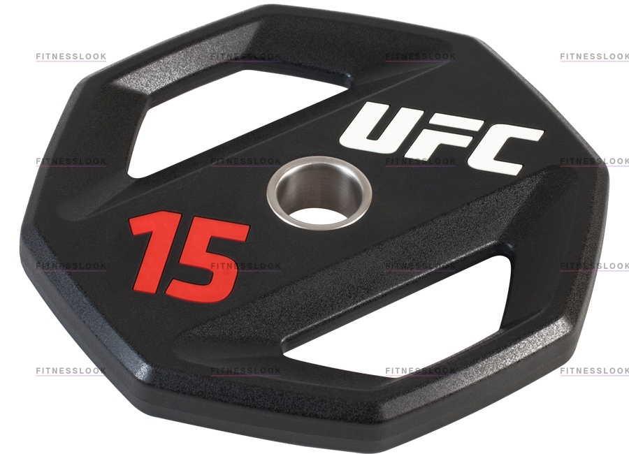 UFC олимпийский 15 кг 50 мм из каталога дисков (блинов) для штанг и гантелей в Краснодаре по цене 21590 ₽