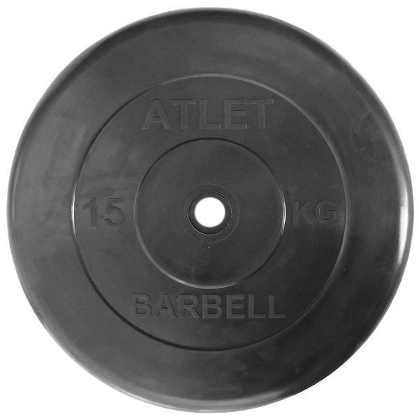 MB Barbell Atlet 50 мм - 15 кг из каталога дисков (блинов) для штанг и гантелей в Краснодаре по цене 4540 ₽
