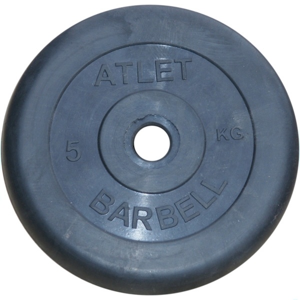 MB Barbell Atlet 50 мм - 5 кг из каталога дисков (блинов) для штанг и гантелей в Краснодаре по цене 1620 ₽