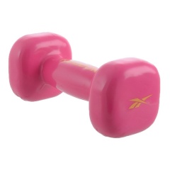 REEBOK виниловая 2 кг. Dumbbell Magenta RAWT-11052MG из каталога гантелей для фитнеса в Краснодаре по цене 1280 ₽
