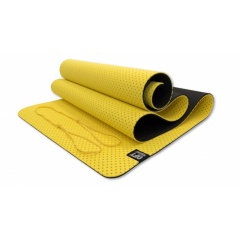 6 мм двухслойный перфорированный желтый FT-YGM6-3DT-YELLOW в Краснодаре по цене 1870 ₽ в категории коврики для йоги и фитнеса Original FitTools